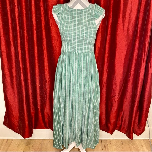 Free People Butterflies Chambray Midi Dress - Picture 3 of 6